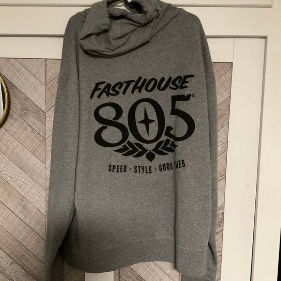3XL fast house zip up hooded sweater great condition terry style - Picture 2 of 4